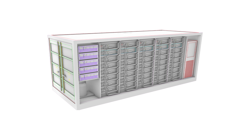 Liquid-cooled energy storage container system